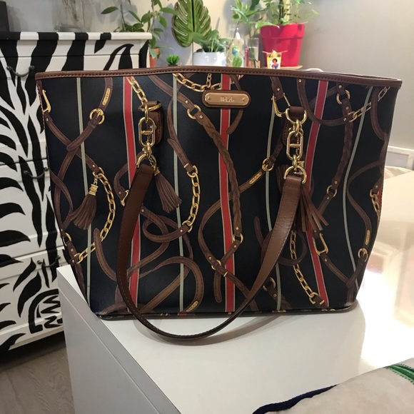 Ralph Lauren leather Bag with zipper - Picture 2 of 6